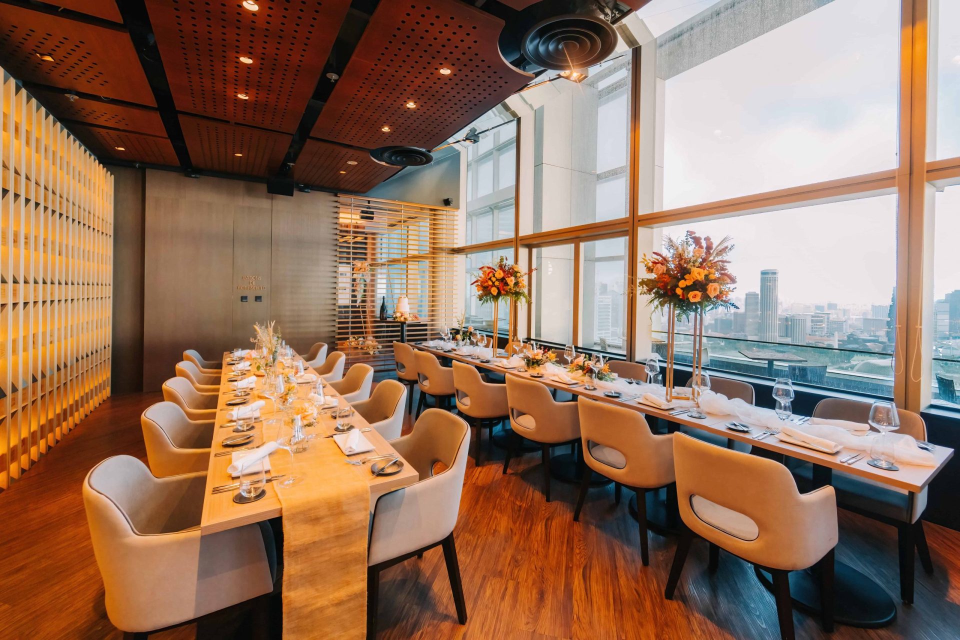 Atmospheric interior of Andaz Singapore, the roundtable venue
